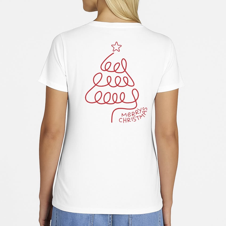 2 Playeras Navideñas en Parejas con nombre