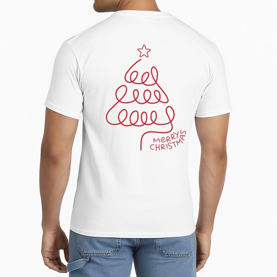 2 Playeras Navideñas en Parejas con nombre